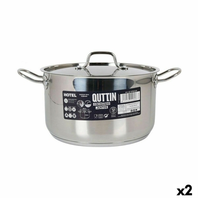 Product Κατσαρόλα με Καπάκι Quttin Hotel Χάλυβας ? 26 x 15 cm (x2) base image