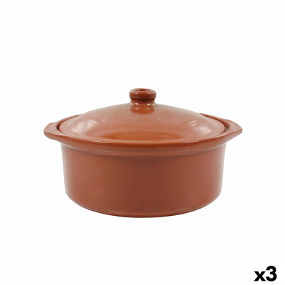 Product Κατσαρόλα Azofra Με καπάκι Κεραμικό Σκεύος 24,5 x 23 x 16,7 cm (x3) base image