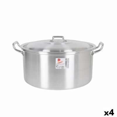 Product Κατσαρόλα με Καπάκι Αλουμίνιο 38,5 x 33 x 18,5 cm (4 Μονάδες) base image