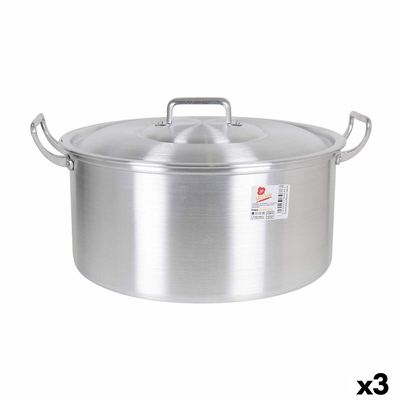 Product Κατσαρόλα με Καπάκι Αλουμίνιο 43 x 36 x 16 cm (3 Μονάδες) base image