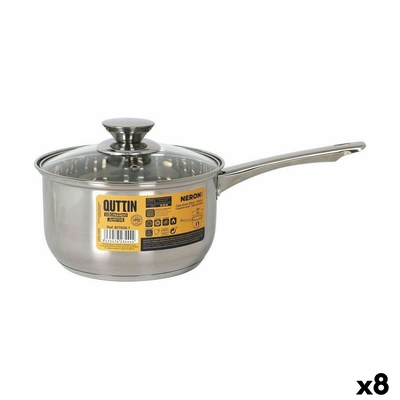 Product Κατσαρόλα με Καπάκι Quttin New Neron Ασημί 35 x 19,5 x 10,5 cm (8 Μονάδες) base image