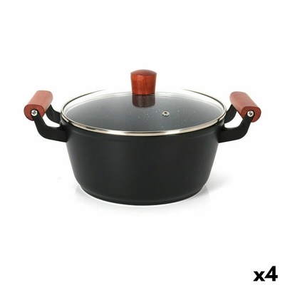 Product Κατσαρόλα με Γυάλινο Καπάκι Quttin Doha 30 x 20 x 11 cm (4 Μονάδες) base image