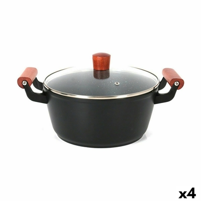 Product Κατσαρόλα με Γυάλινο Καπάκι Quttin Doha 34 X 24 X 13 CM (4 Μονάδες) base image