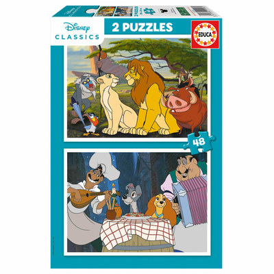 Product Σετ 2 Παζλ Disney Lion King and Lady and the Tramp 48 Τεμάχια base image