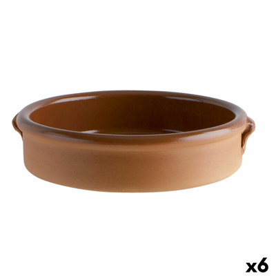Product Κατσαρόλα BigBuy Κεραμικό Σκεύος Καφέ (25 cm) (x6) base image