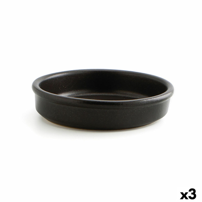 Product Κατσαρόλα Anaflor Vulcano Ψημένος πηλός Μαύρο 25 cm (3 Μονάδες) base image