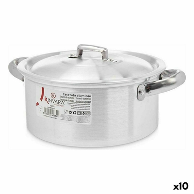 Product Κατσαρόλα με Καπάκι Ασημί Αλουμίνιου (x10) base image