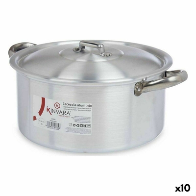 Product Κατσαρόλα με Καπάκι Ασημί Αλουμίνιου 5 L (x10) base image