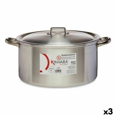 Product Κατσαρόλα με Καπάκι Ασημί Αλουμίνιου 15 L (x3) base image