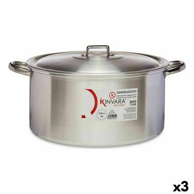 Product Κατσαρόλα με Καπάκι Ασημί Αλουμίνιου 20 L (x3) base image