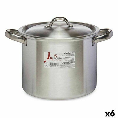 Product Κατσαρόλα με Καπάκι ? 20 cm Ασημί Αλουμίνιου (x6) base image