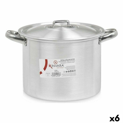 Product Κατσαρόλα με Καπάκι Ασημί Αλουμίνιου 31 x 20 x 24 cm (x6) base image
