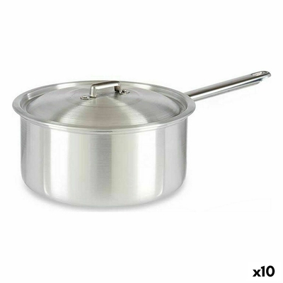 Product Κατσαρόλα με Καπάκι Ασημί Αλουμίνιου 4 L 24,5 x 12 x 41 cm (x10) base image