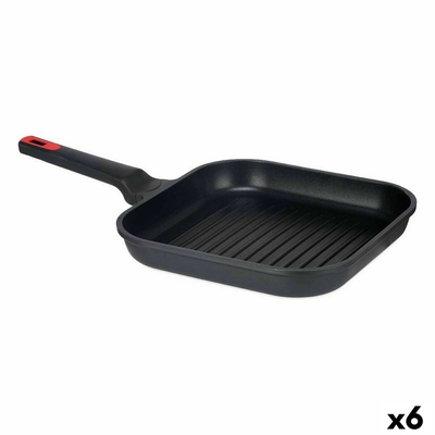 Product Τηγάνι Ψησίματος με Ρίγες 28 x 28 cm Αλουμίνιο (x6) base image