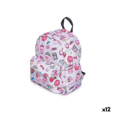 Product Σχολική Τσάντα Ουράνιο Τόξο Πολύχρωμο 28 x 12 x 22 cm (12 Μονάδες) base image