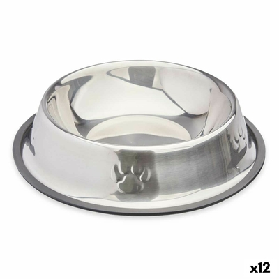 Product Ταΐστρα σκύλων Ασημί Γκρι Καουτσούκ Μέταλλο 26 x 7 x 26 cm (12 Μονάδες) base image