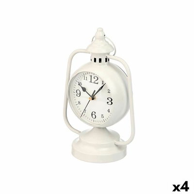 Product Επιτραπέζιο Ρολόι Φωτιστικό Λευκό 17 x 25 x 11,3 cm (4 Μονάδες) base image