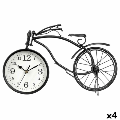 Product Επιτραπέζιο Ρολόι Ποδήλατο Μαύρο 36 x 22 x 7 cm (4 Μονάδες) base image