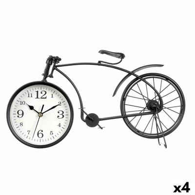 Product Επιτραπέζιο Ρολόι Ποδήλατο Μαύρο 38 x 20 x 4 cm (4 Μονάδες) base image