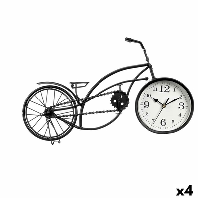 Product Επιτραπέζιο Ρολόι Ποδήλατο Μαύρο 42 x 24 x 10 cm (4 Μονάδες) base image