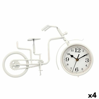 Product Επιτραπέζιο Ρολόι Ποδήλατο Λευκό 33 x 21 x 4 cm (4 Μονάδες) base image