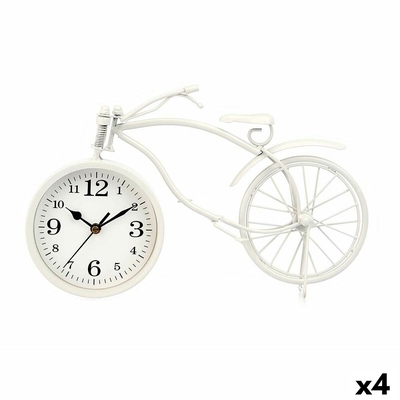 Product Επιτραπέζιο Ρολόι Ποδήλατο Λευκό 36 x 22 x 7 cm (4 Μονάδες) base image