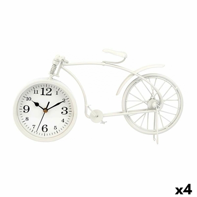 Product Επιτραπέζιο Ρολόι Ποδήλατο Λευκό 38 x 20 x 4 cm (4 Μονάδες) base image