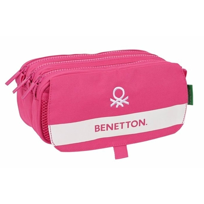 Product Τριπλή Κασετίνα Benetton Raspberry 21,5 x 10 x 8 cm Φούξια base image