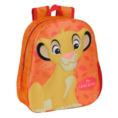 Product Παιδική Τσάντα 3D The Lion King Πορτοκαλί 27 x 33 x 10 cm base image