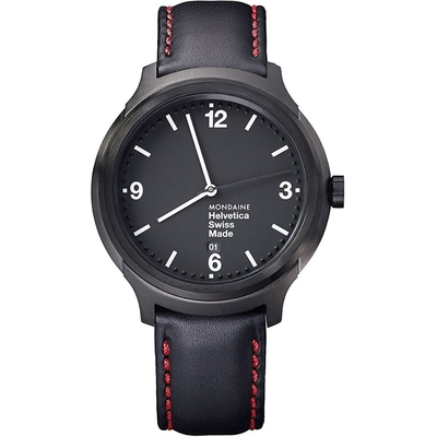 Product Ρολόι Ανδρικό Mondaine HELVETICA No. 1 BOLD NY Edt. (43 mm)(Black) base image