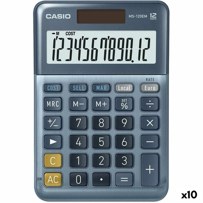 Product ΑριθμοΜηχανή Casio MS-100EM Μπλε (x10) base image