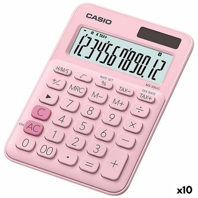 Product ΑριθμοΜηχανή Casio MS-20UC Ροζ 2,3 x 10,5 x 14,95 cm (x10) base image