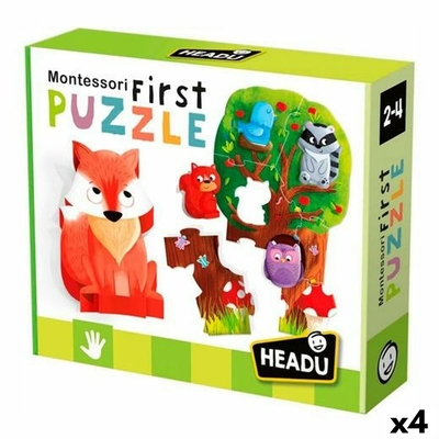 Product Παζλ Headu Montessori Δάσος (4 Μονάδες) base image