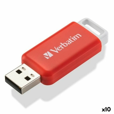 Product USB Flash 16GB Verbatim V Databar Κόκκινο base image