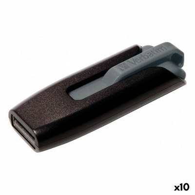 Product USB Flash Verbatim V3 Store 'n' Go Μαύρο 64 GB (x10) base image