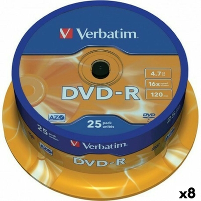 Product DVD-R Verbatim 4,7 GB 16x (8 Μονάδες)  base image