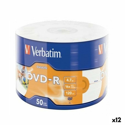 Product DVD-R Verbatim 4,7GB 16x (12 Μονάδες) base image
