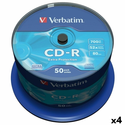 Product CD-R Verbatim Extra Protection 700 MB 52x 50 Τεμάχια (4 Μονάδες)  base image
