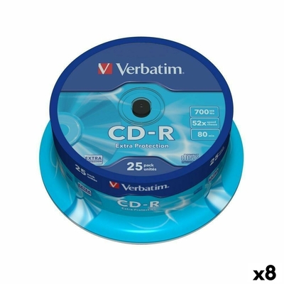 Product CD-R Verbatim Extra Protection 700 MB 52x 25 Τεμάχια (8 Μονάδες)  base image