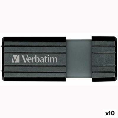 Product USB Flash Verbatim STORE'N'GO PINSTRIPE Μαύρο 128 GB (x10)  base image