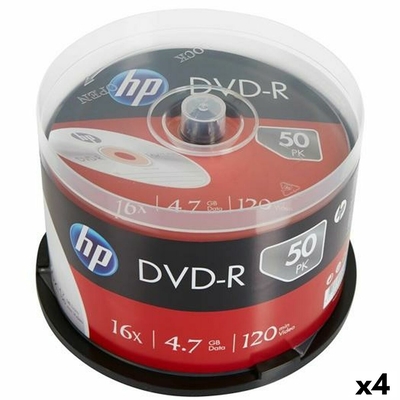 Product DVD-R HP 4,7 GB 16x 50 Τεμάχια (4 Μονάδες)  base image