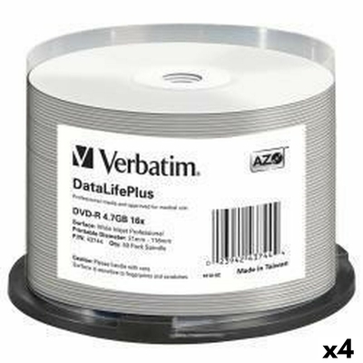 Product DVD-R Verbatim DATALIFE PLUS 4,7 GB 16x 50 Τεμάχια (4 Μονάδες)  base image