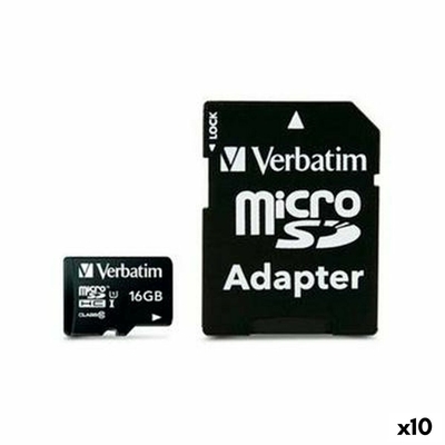 Product Κάρτα Μνήμης SDHC Verbatim 16 GB (x10)  base image