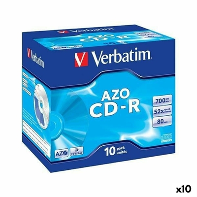 Product CD-R Verbatim AZO 700 MB 52x 10 Τεμάχια (x10)  base image
