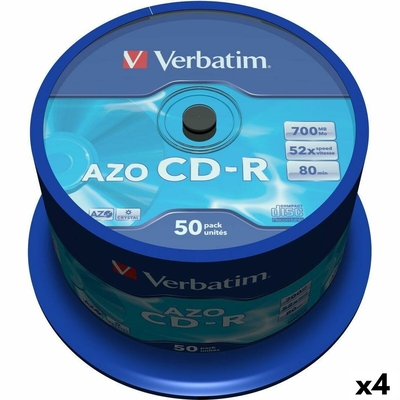 Product CD-R Verbatim Azo 700 MB 52x 50 Τεμάχια (4 Μονάδες)  base image