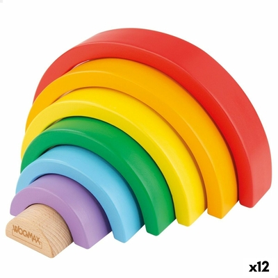 Product Παιχνίδι των Δεξιοτήτων Woomax Ουράνιο Τόξο 21 x 10 x 3,5 cm (12 Μονάδες) base image