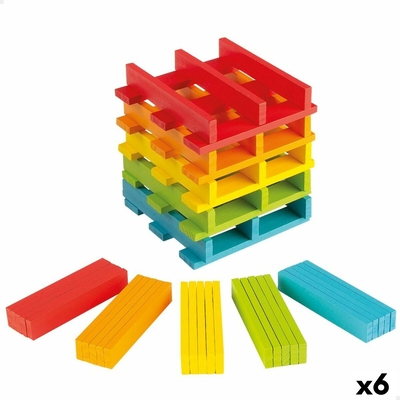Product Παιχνίδι Kατασκευή Woomax 100 Τεμάχια 10 x 0,5 x 1,8 cm (x6) base image