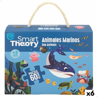 Product Παιδικό Παζλ Colorbaby Sea Animals 60 Τεμάχια 60 x 44 cm (x6) base image
