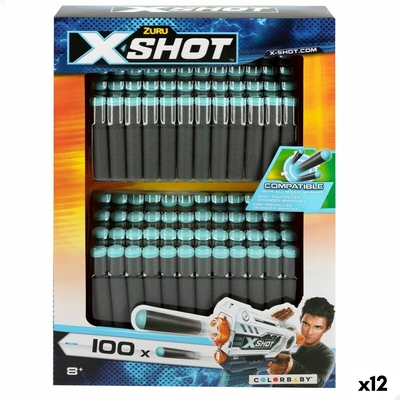 Product Βελάκια Zuru X-Shot 100 Τεμάχια 1,3 x 6,7 x 1,3 cm (12 Μονάδες) base image