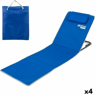 Product Στρώμα Γυμναστικής Aktive ανακλινόμενo 147 x 55 x 48 cm PVC 600D Μπλε (4 Μονάδες) base image
